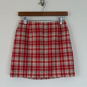 Vintage Label GAP -  Red Plaid Mini Skirt